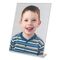 Universal Acrylic Self-Standing Desk Frame for 8 x 10 Insert, 3/Pack, Clear UNV76851