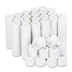 Universal Adding Machine/Calculator Roll, 16 lb, 1/2" Core, 2-1/4" x 126 ft,White, 100/CT UNV35705