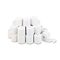 Universal Adding Machine/Calculator Roll, 16 lb, 1/2" Core, 2-1/4" x 130 ft, White, 100/CT UNV35710GN