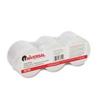 Universal Adding Machine/Calculator Roll, 16 lb, 1/2" Core, 2-1/4" x 150 ft, White, 3/Pack UNV35720