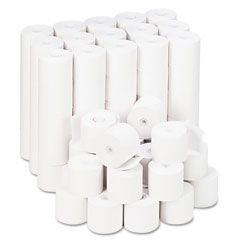 Universal Adding Machine/Calculator Roll, 16 lb, 1/2" Core, 2-1/4" x 165 ft, White, 100/CT UNV22200
