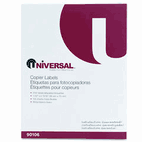 Universal Address Labels for Copiers, 1-1/2 x 2-13/16, Bright White, 2100/Box UNV90106