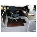 Universal Bamboo Roll-Up Chairmat, 44 x 52, 23-3/4 x 9-1/4 Lip, Dark Cherry UNV24006