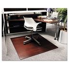 Universal Bamboo Roll-Up Chairmat, 48 x 52, No Lip, Dark Cherry UNV24013