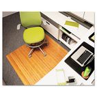 Universal Bamboo Roll-Up Chairmat, 48 x 52, No Lip, Natural UNV24012