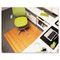 Universal Bamboo Roll-Up Chairmat, 48 x 52, No Lip, Natural UNV24012