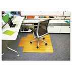 Universal Bamboo Roll-Up Chairmat, 52 x 44, 23-3/4 x 9-1/4 Lip, Natural UNV24005