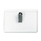 Universal Clear Badge Holders w/Inserts, Top Load, 2-1/4 x 3-1/2, White, 50/Box UNV56003