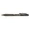 Universal Clear Barrel Roller Ball Retractable Gel Pen, Black Ink, Medium, Dozen UNV39912