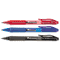 Universal Clear Barrel Roller Ball Retractable Gel Pen, Black Ink, Medium, Dozen UNV39912