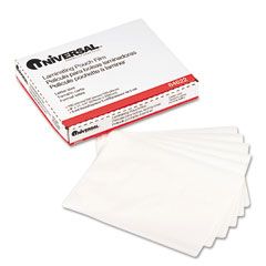 Universal Clear Laminating Pouches, 3 mil, 9 x 11-1/2, 100/Box UNV84622