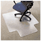 Universal Cleated Chair Mat for Low and Medium Pile Carpet, 45w x 53l, Clear UNV56807
