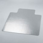 Universal Cleated Chair Mat for Low and Medium Pile Carpet, 45w x 53l, Clear UNV56807