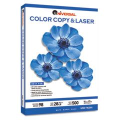 Universal Color Copy/Laser Paper, 98 Brightness, 28lb, 11 x 17, White, 500 Sheets/Ream UNV96244