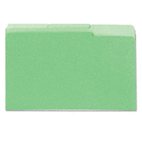 Universal Colored File Folder, 1/3 Cut One-Ply Tab, Legal, Bright Green/Lt Green, 100/Box UNV10522