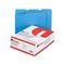 Universal Colored File Folders, 1/3 Cut Assorted, Two-Ply Top Tab, Letter, Blue, 100/Box UNV16161