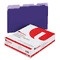 Universal Colored File Folders, 1/3 Cut One-Ply Top Tab, Letter, Violet/Lt Violet, 100/Box UNV10505