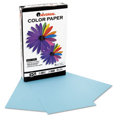 Universal Colored Paper, 20lb, 8-1/2 x 14, Blue, 500 Sheets/Ream UNV11222