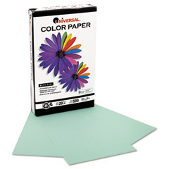 Universal Colored Paper, 20lb, 8-1/2 x 14, Green, 500 Sheets/Ream UNV11223