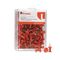 Universal Colored Push Pins, Plastic, Red, 3/8", 100/Pack UNV31301