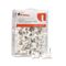 Universal Colored Push Pins, Plastic, White, 3/8", 100/Pack UNV31302