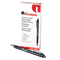 Universal Comfort Grip Ballpoint Retractable Pen, Black Ink, Fine, Dozen UNV15520