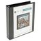 Universal Comfort Grip Deluxe Plus D-Ring View Binder, 1-1/2" Capacity, 8-1/2 x 11, Black UNV30721