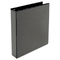 Universal Comfort Grip Deluxe Plus D-Ring View Binder, 1-1/2" Capacity, 8-1/2 x 11, Black UNV30721