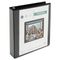 Universal Comfort Grip Round Ring View Binder, 1-1/2" Capacity, 8-1/2 x 11, Black UNV30759