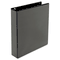Universal Comfort Grip Round Ring View Binder, 1-1/2" Capacity, 8-1/2 x 11, Black UNV30759