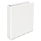 Universal Comfort Grip Round Ring View Binder, 1-1/2" Capacity, 8-1/2 x 11, White UNV30770