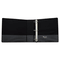 Universal Comfort Grip Round Ring View Binder, 3" Capacity, 8-1/2 x 11, Black UNV30773