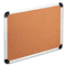 Universal Cork Board with Aluminum Frame, 24 x 18, Natural, Silver Frame UNV43712