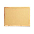 Universal Cork Board with Oak Style Frame, 24 x 18, Natural, Oak-Finished Frame UNV43602
