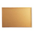 Universal Cork Board with Oak Style Frame, 36 x 24, Natural, Oak-Finished Frame UNV43603