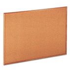 Universal Cork Board with Oak Style Frame, 48 x 36, Natural, Oak-Finished Frame UNV43604