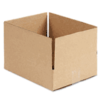 Universal Corrugated Kraft Fixed-Depth Shipping Carton, 10w x 12l x 3h, Brown, 25/Bundle UNV166534