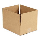 Universal Corrugated Kraft Fixed-Depth Shipping Carton, 10w x 12l x 4h, Brown, 25/Bundle UNV166535