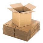Universal Corrugated Kraft Fixed-Depth Shipping Carton, 12w x 12l x 12h, Brown, 25/Bundle UNV166437