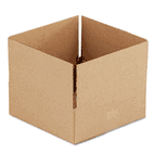 Universal Corrugated Kraft Fixed-Depth Shipping Carton, 12w x 12l x 4h, Brown, 25/Bundle UNV166475