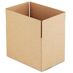 Universal Corrugated Kraft Fixed-Depth Shipping Carton, 12w x 18l x 12h, Brown, 25/Bundle UNV166679