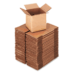 Universal Corrugated Kraft Fixed-Depth Shipping Carton, 4w x 4l x 4h, Brown, 25/Bundle UNV684184