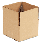 Universal Corrugated Kraft Fixed-Depth Shipping Carton, 6w x 6l x 4h, Brown, 25/Bundle UNV179532