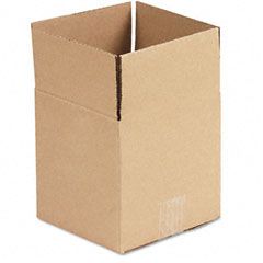 Universal Corrugated Kraft Fixed-Depth Shipping Carton, 7w x 7l x 7h, Brown, 25/Bundle UNV166976