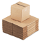 Universal Corrugated Kraft Fixed-Depth Shipping Carton, 7w x 7l x 7h, Brown, 25/Bundle UNV166976