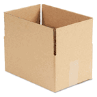 Universal Corrugated Kraft Fixed-Depth Shipping Carton, 8w x 12l x 6h, Brown, 25/Bundle UNV166214