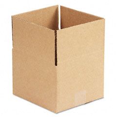 Universal Corrugated Kraft Fixed-Depth Shipping Carton, 8w x 8l x 6h, Brown, 25/Bundle UNV167064
