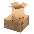 Universal Corrugated Kraft Fixed-Depth Shipping Carton, 8w x 8l x 8h, Brown, 25/Bundle UNV167067