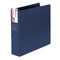 Universal D-Ring Binder With Label Holder, 2" Capacity, 8-1/2 x 11, Royal Blue UNV20785
