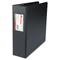 Universal D-Ring Binder With Label Holder, 3" Capacity, 8-1/2 x 11, Black UNV20791